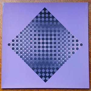 Victor VASARELY Original heliogravure &quot;GOYO-EZ&quot;, 1971 / Original print by Vasarely