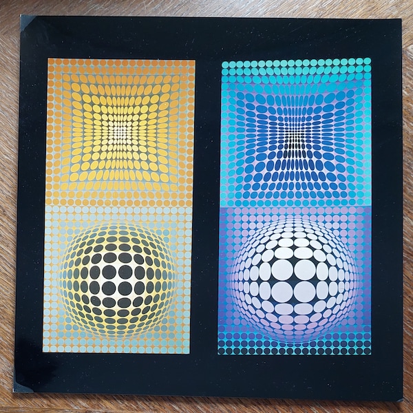 Victor Vasarely - Héliogravure originale "VP-118. VP-108", 1975