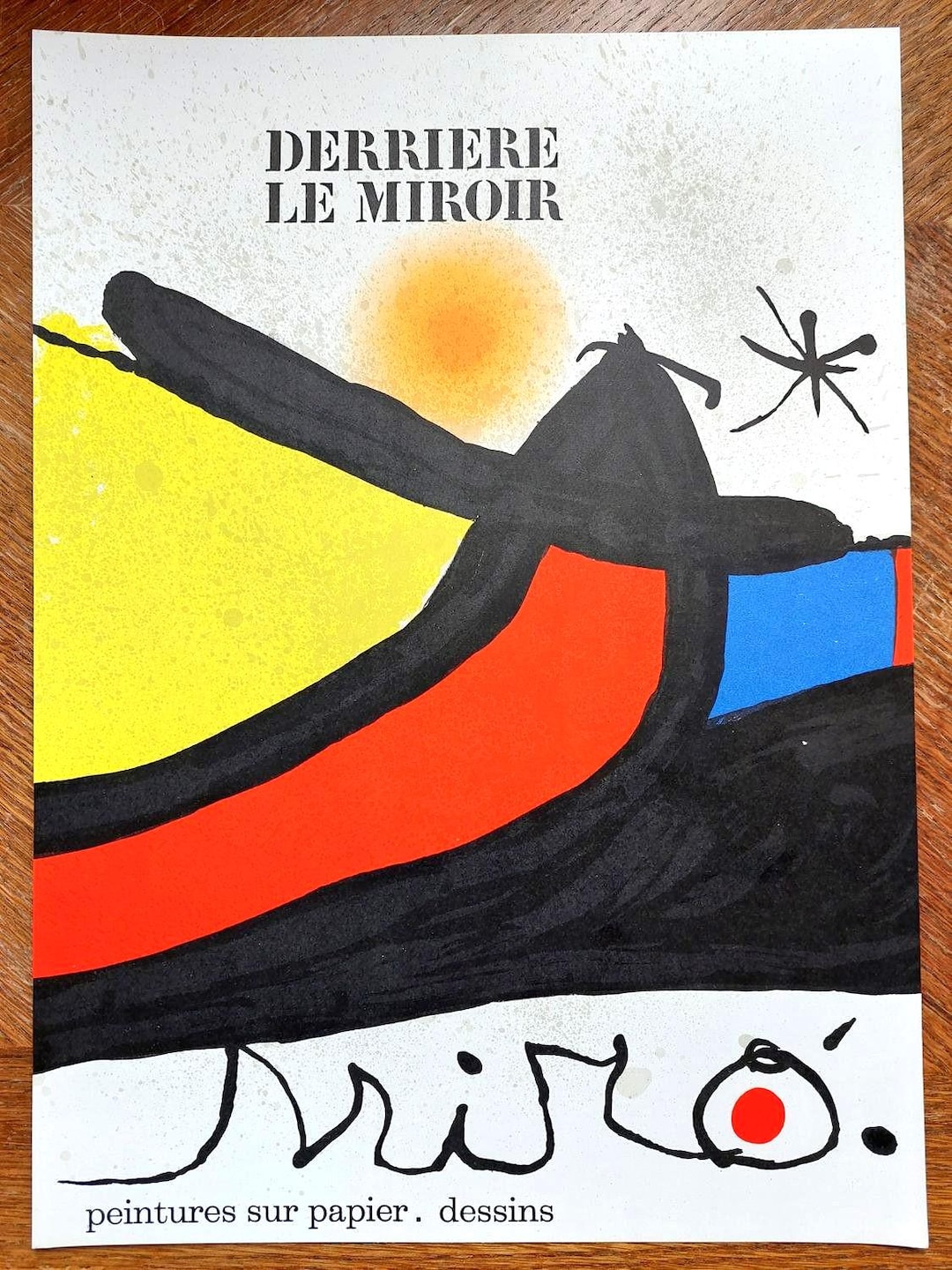 ジョアン・ミロ作、カラーリトグラフ（1971年） – ミロによる抽象画