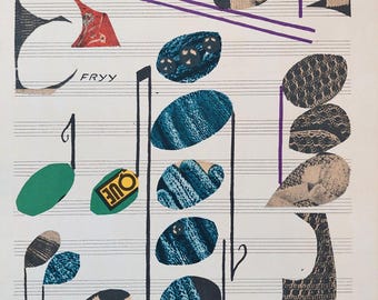 アルプ　リトグラフ　　サイン付き アルベルト・マグネリ – 「Sans titre F」、1970年 – 手書きサイン入り