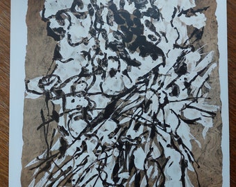 Jean-Paul Riopelle. Original lithograph, Gallery Maeght, Paris, 1966