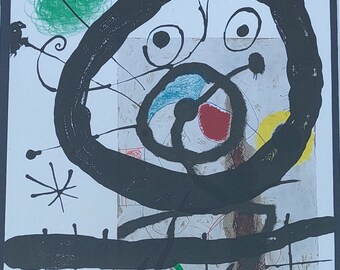 Joan MIRO Original Lithograph. Galerie Maeght, Paris, 1965