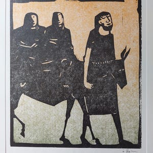 版画 Ake Holm #234 Helige Kristoffer Ake Holm - Etsy