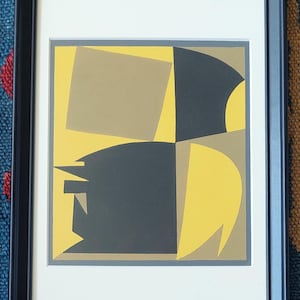 Victor VASARELY Original pochoir, 1952 / Original print by Vasarely