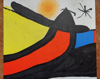 Joan MIRO - original lithograph, Maeght editeur, Paris, 1971 // Original print by Miró