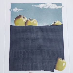 Alain SOUCASSE Signed carborundum engraving &quot;Apple song I&quot;, 1983 / Original print by Soucasse