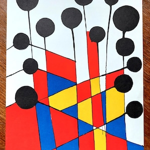 Alexander CALDER Original lithograph. Printed by Mourlot, 1971 / Original print by Calder