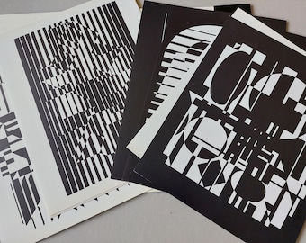 ヴィクトル・ヴァザルリ「VB-VB-Rouge」 - 1975年 - 直筆サイン入り