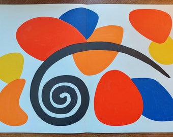 Alexander Calder - original lithograph, Maeght editeur, Paris, 1968 // Original print Calder