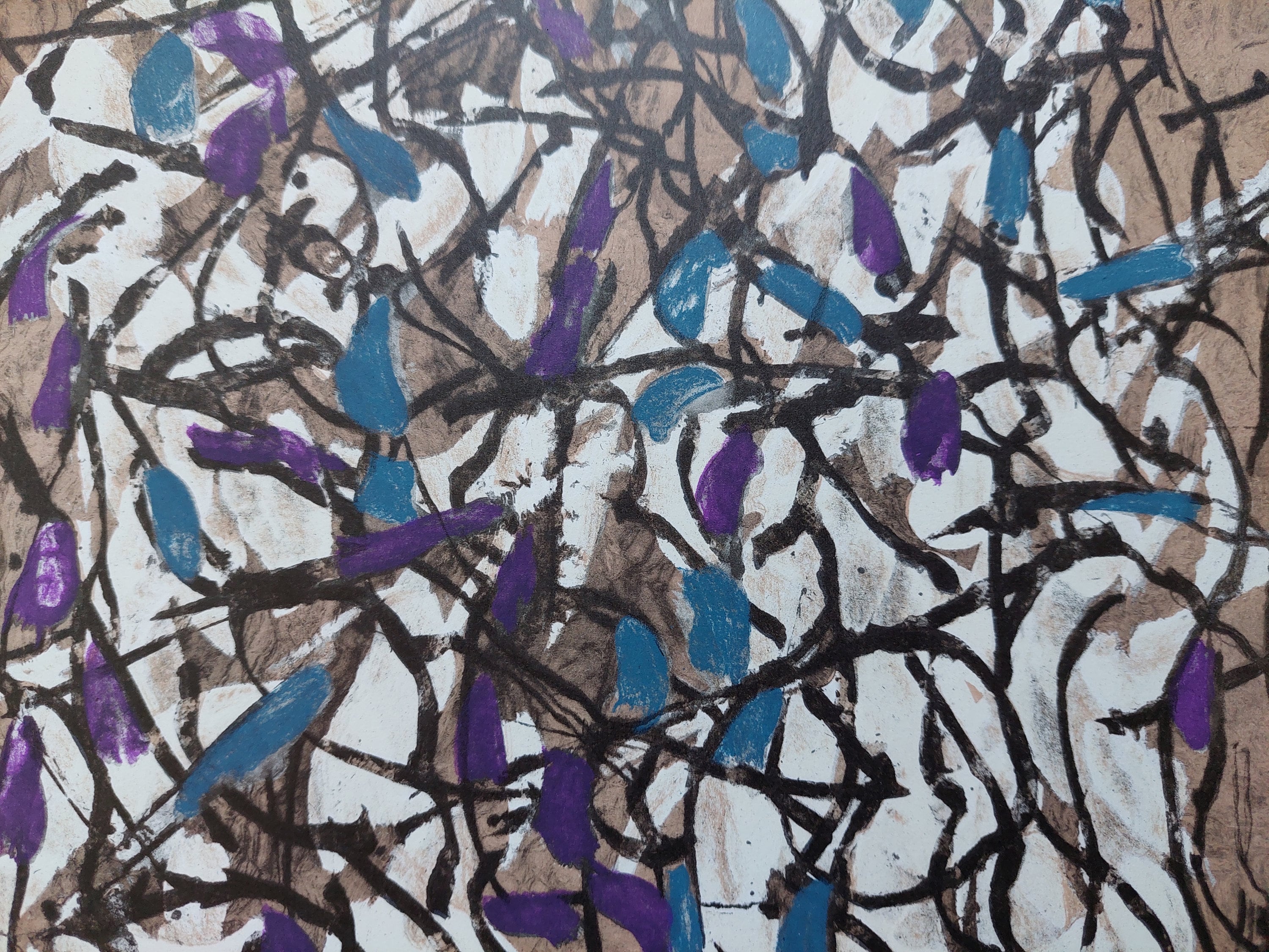 Jean-Paul RIOPELLE オリジナルのリトグラフ、Gallery Maeght、パリ