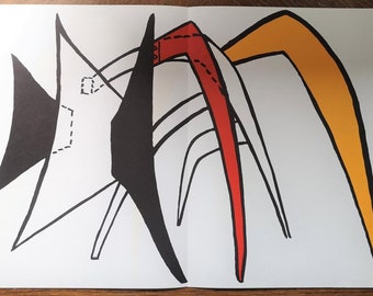 Alexander CALDER Original lithograph "Stabiles", Maeght editeur, Paris, 1963 // Original print by Calder