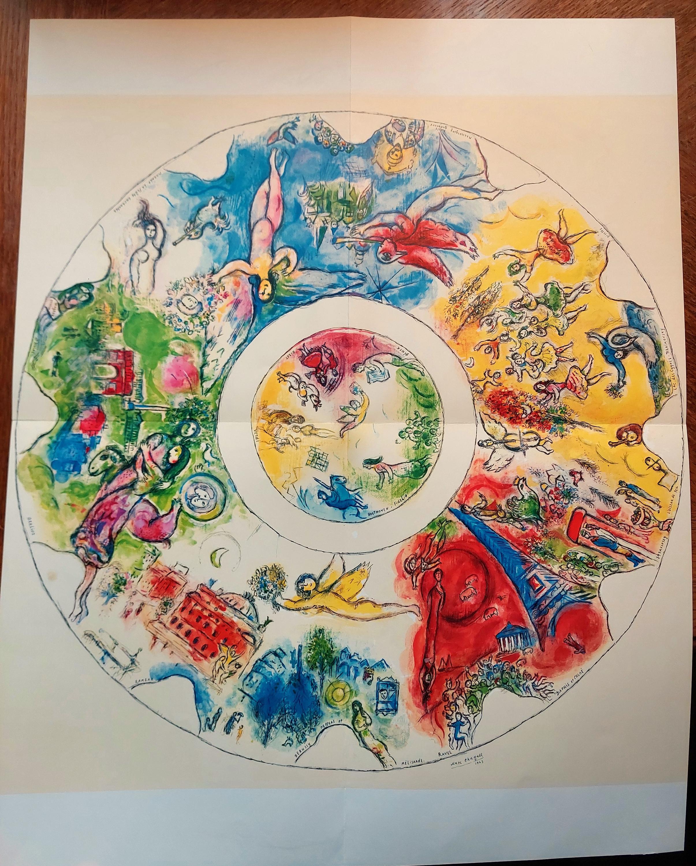 Marc CHAGALL Original Offset Lithograph 