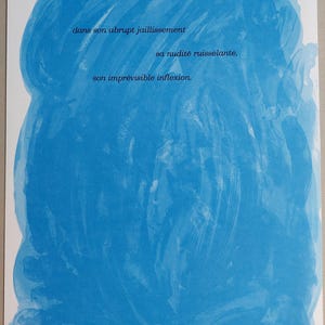 ジョアン・ミロ オリジナルリトグラフ「ブルーコンポジション」、1971年 / ミロによるオリジナルプリント