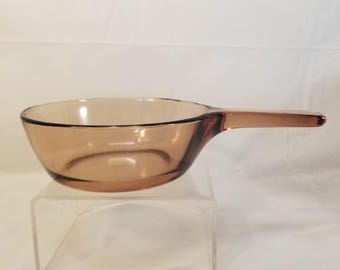 Corningware Visionware Visions Pyrex .5 L Small Sauce Pan Pot Corning EUC