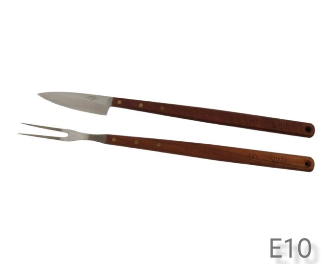 Vintage Harvard Cutlery 6 Slot Wood Knife Block / Counter Top Etsy