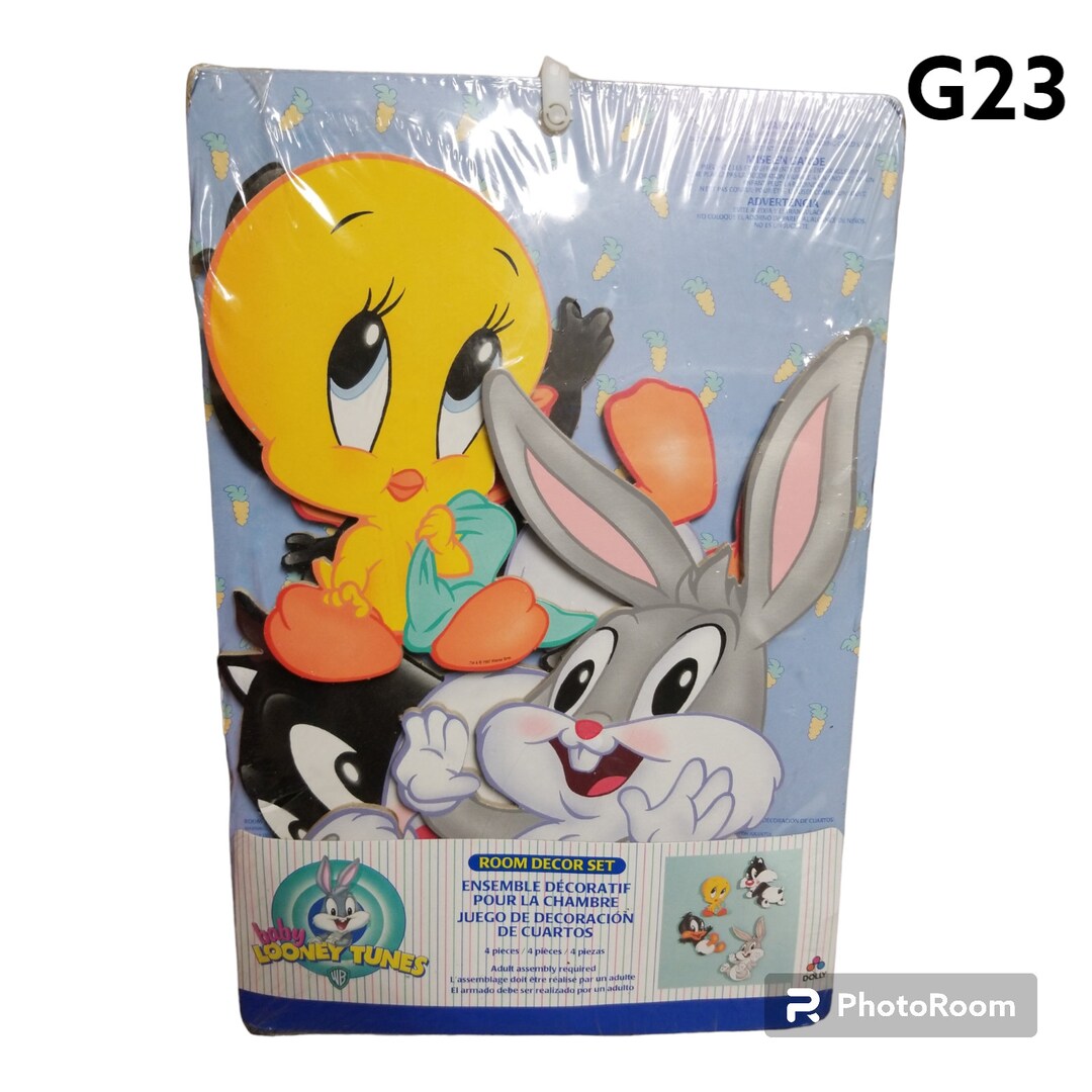 Baby Looney Tunes Wall Art Decor Set NEW NIB Bugs Daffy Tweety Etsy