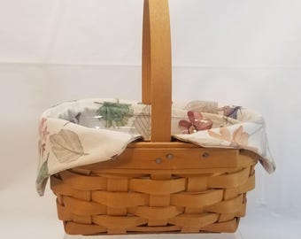 Vintage Longaberger Basket Handwoven Handle Liners ACS 1999 USA Grandmacore EUC