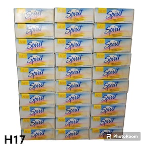 NOS Spirit Bar Soap LOT of 30 Bars - Vintage Prop 2oz Dial 3 Soaps in One - New