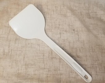 Espátula ancha y grande de plástico duro de nailon Rubbermaid Vintage #1972 Blanca