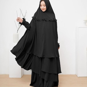 イスラム礼拝用ドレス/イスラム教徒用ドレス/アバヤ セット キマール ニカブ/アバヤ ハジとウムラ