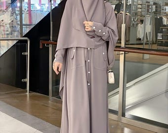 Abaya set Khimar niqab / hijab prayer clothes / Islamic women's clothing / muslimah dresses