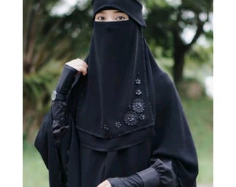 Achetez-en un, obtenez-en un gratuit : ensemble voile de niqab et chaussettes islamiques