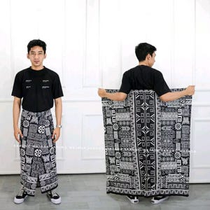 Printed sarong|Indonesian sarongs|Traditional batik sarong|Handmade men&#39;s batik sarong|Beachwear