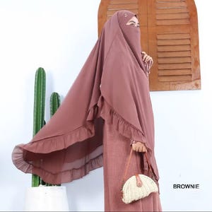 French khimar instant hijab daily use khimar niqab head cover islamic hijab prayer muslimah veil