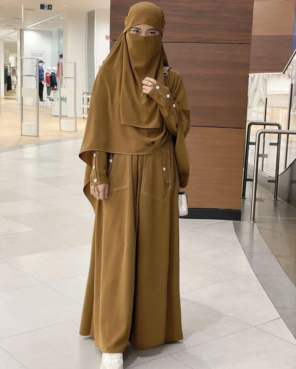 アバヤ セット ヒマール ニカブ / ヒジャブ 礼拝服 / イスラム教の女性