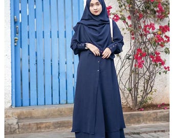 Abaya muslimah tunic set skirt hijab niqab / hijab prayer clothes / Islamic women's clothing