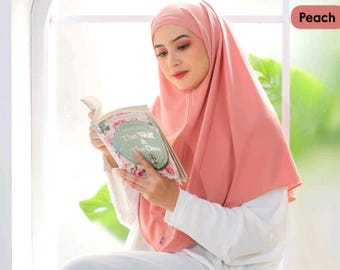Köp en få en gratis Jersey Khimar Hijab / Muslimah huvudbonad för vardagsbruk