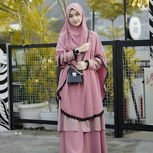 Abaya set khimar niqab hijab Islamic dress Hijab prayer