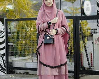Abaya set khimar niqab hijab Islamic dress Hijab prayer
