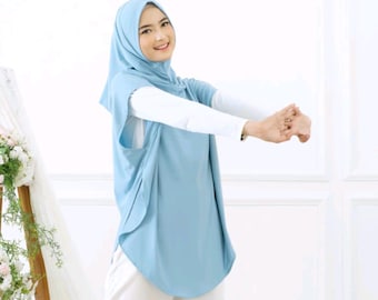 Instant sport hijab daglig ytterklädsel Khimar Jersey slip on Hoodie hijab islamisk huvudbonad