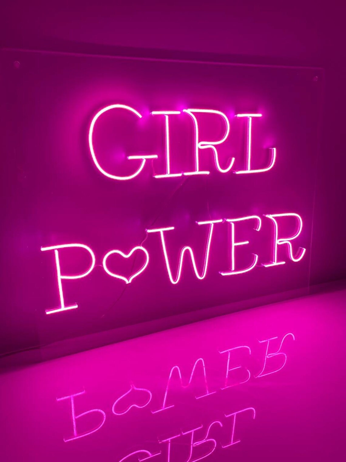 LED Neon Sign Girl Power LED Light Neon Signs Etsy