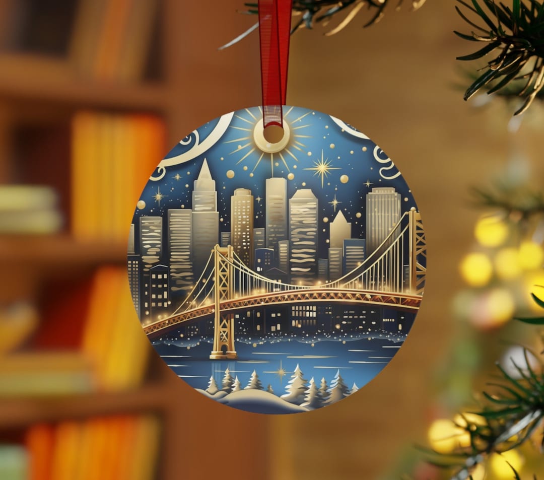 NYC Christmas Ornaments, New York City, Holiday Decor, Christmas Gift