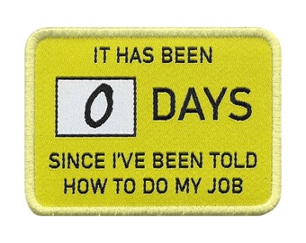 Parche "Han pasado 0 días"