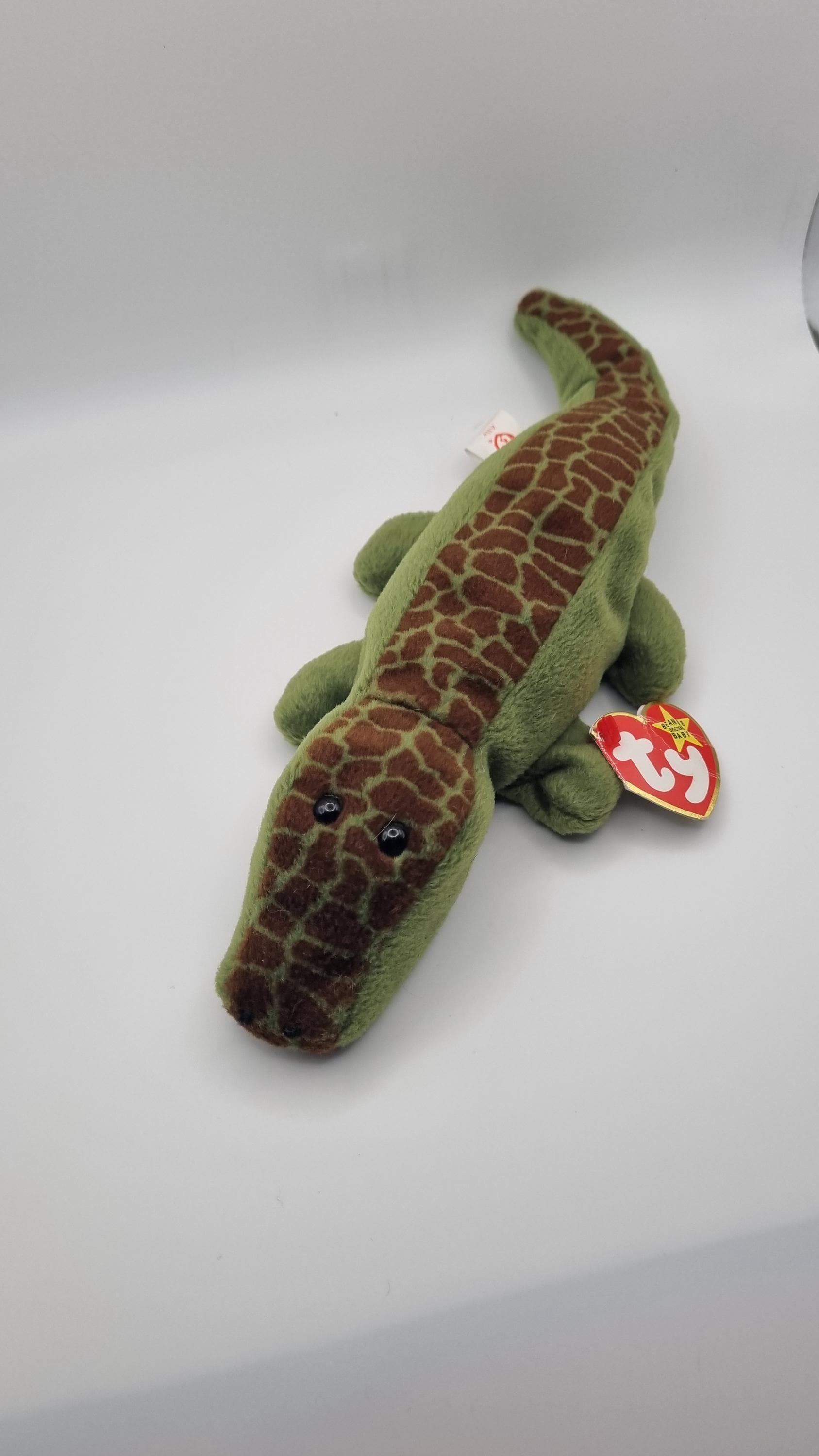 Rare 1994 Ally the Alligator Beanie Baby – 1993 Tush Tag, PVC Pellets, Early Generation – Vintage TY Collectible