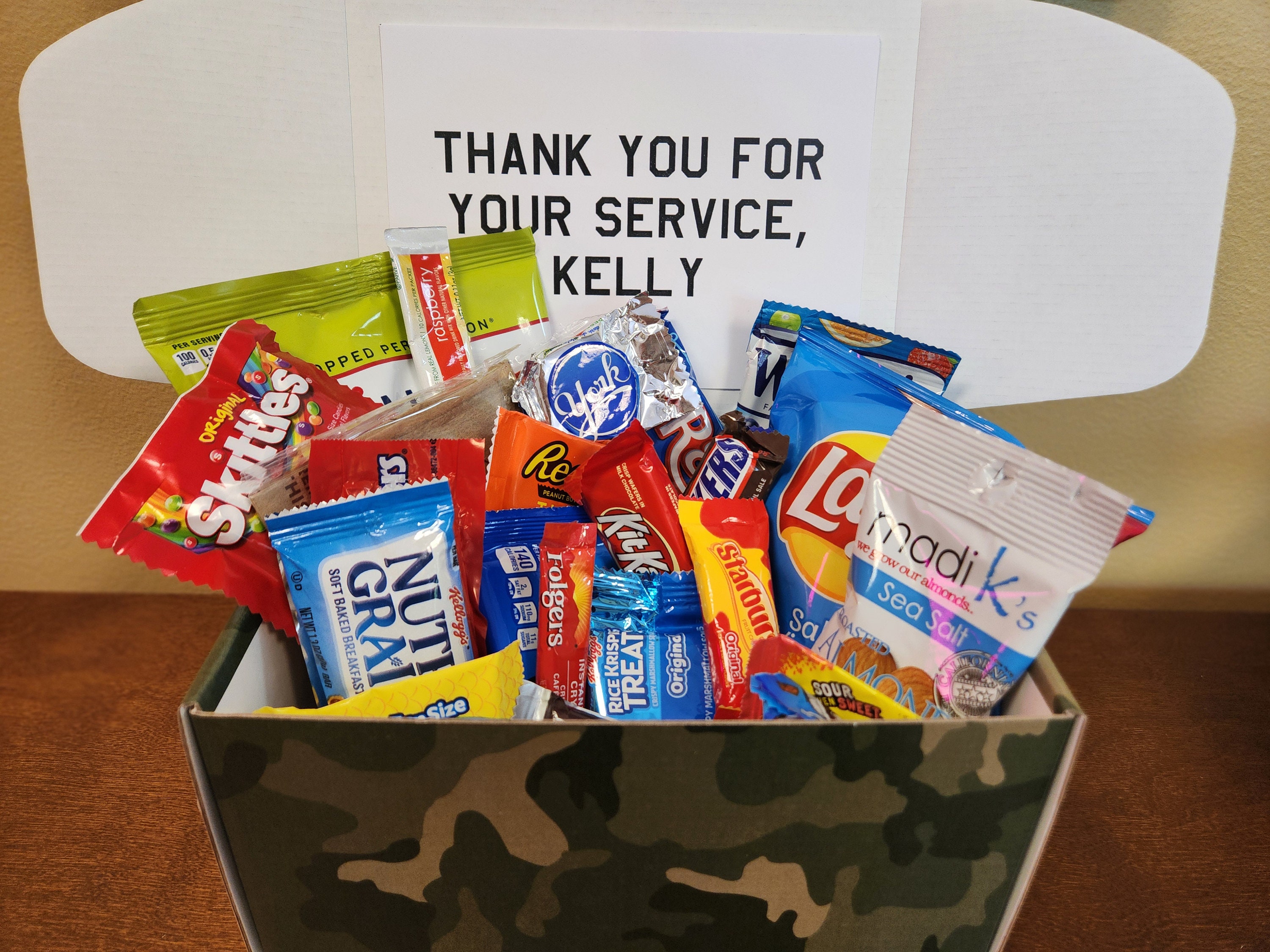 Military Care Package – Personalized U.S. Military or Veteran Gift for