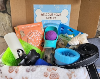 Welcome Home Dog Box | New puppy survival kit, dog adoption box