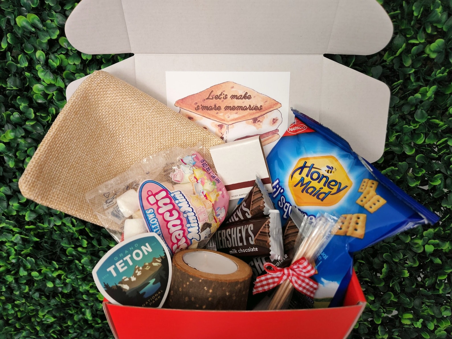Mini Smores Kit  Tiny Campfire Gift Box with Miniature Smores