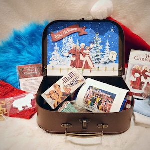 White Christmas Interactive Movie Box –  Handcrafted Details, Includes Props and Snacks Inspired by the Film