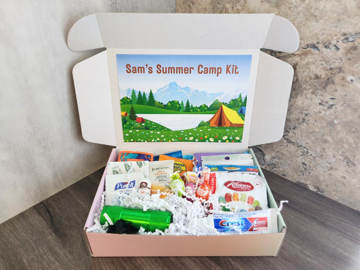 Deluxe Summer Camp Care Package – Personalized Camper Gift Box