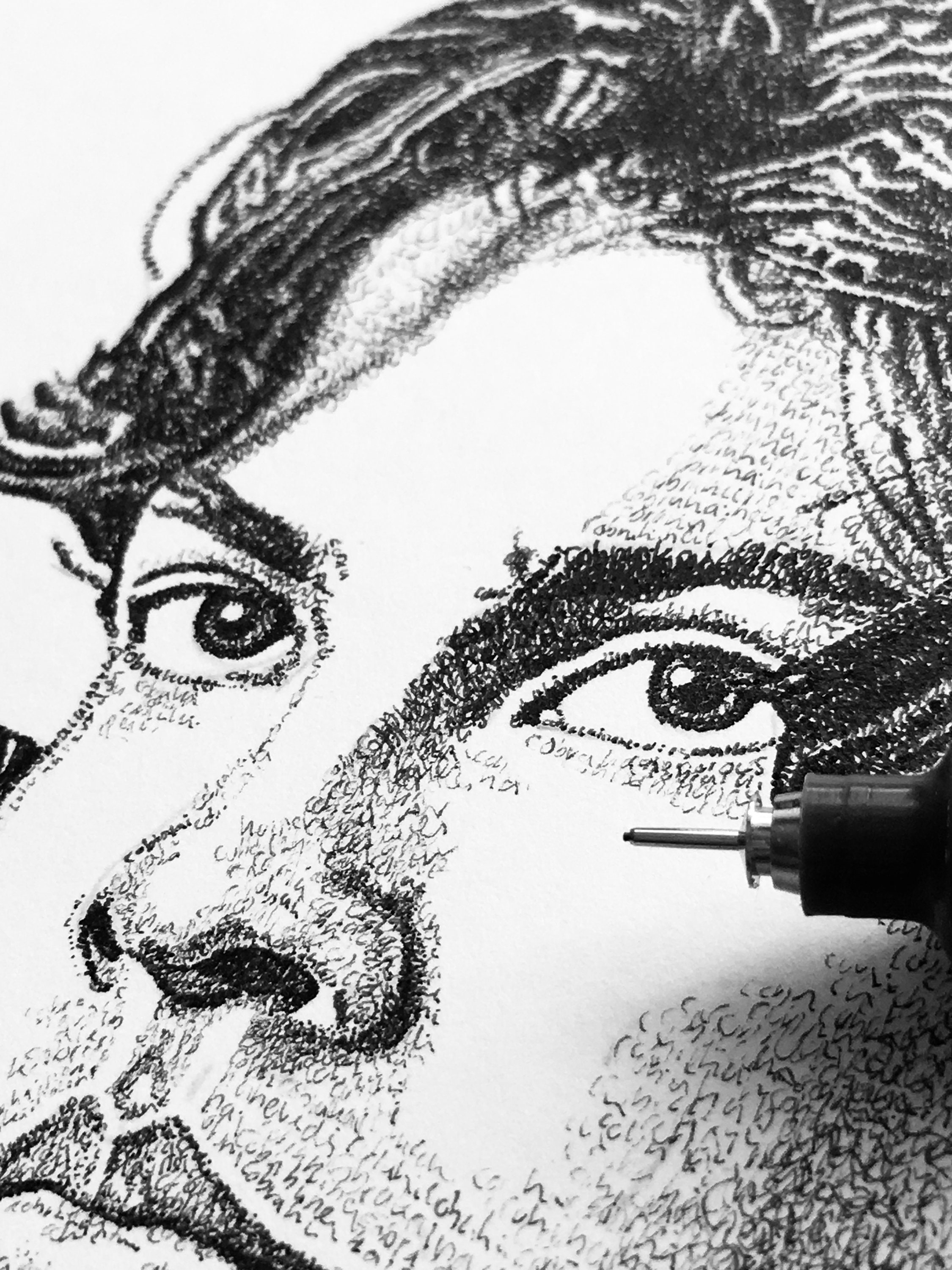 Cobra Kai Miguel Drawing/art made Out of Words Etsy