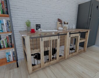 dog crate nightstand
