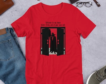 Sinister Vampire Graphic T-Shirt: Gothic Horror Unisex Tee