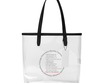 Clear Funny Retirement Bag, Stadium Approved tote, Farewell Gift, Retired Life, Office Humor