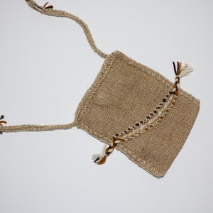 Jute Purse, Tote Bag, Crochet Jute bag, Crossbody purse, crochet purse, mini crochet bag, crossbody crochet bag, phone pouch