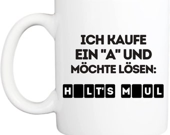 Lieblingstasse mit Spruch, Spülmaschinenfest und Beidseitiger Druck I Hochwertige Tasse in Weiß Lustig für die Arbeit, Büro