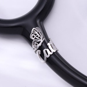 Butterfly Stethoscope ID Tag, Nursing Student Gift, Custom Stethoscope ID Ring, Nurse Graduation Gift, Stethoscope Charm, Gift for Doctor